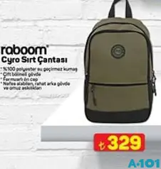 RABOOM CYRO SIRT ÇANTASI indirimli fiyat RABOOM CYRO SIRT ÇANTASI fiyat ve kampanya bilgisi
